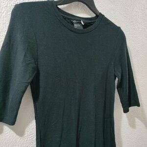 A/X-SP- PENCIL SLEEVES DRESS-BLACK KNIT MIDI DRESS